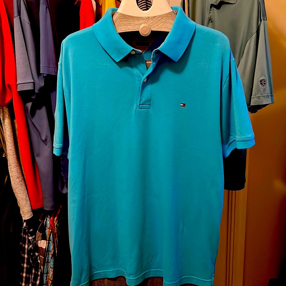 EASTER BLUE TOMMY HILFIGER POLO ❄️